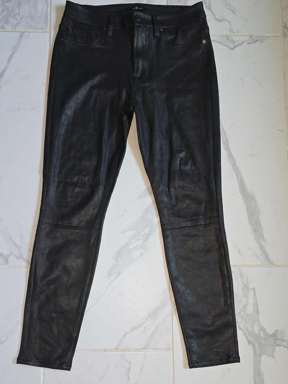 Joe's Jeans Black Faux Leather Skinny Jeans